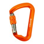 Kits de supervivencia con mosquetón de carga para escalada en roca al aire libre XINDA XD-8128, Threaded-Orange