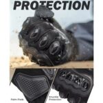 Guantes de protección solar con pantalla táctil antideslizantes para conducción al aire libre en motocicleta, M - Imagen 4