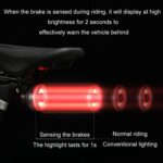 Luz trasera de inducción inteligente para bicicleta redonda, luz de advertencia para conducción nocturna, Cushion Model, Seat Post Model, Dual Bracket Model - Imagen 3