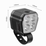 Linterna frontal de alto brillo para andar en bicicleta de noche, Headlight, Horn Light - Imagen 2