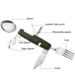 Vajilla plegable desmontable para acampar al aire libre multifuncional con 6 aberturas - Imagen 4