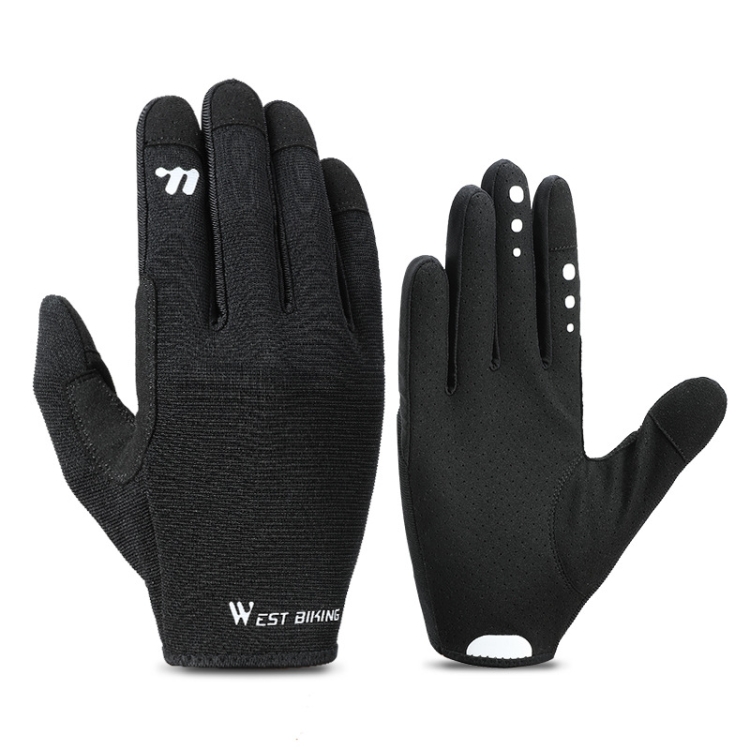 TBD0605249502A.jpg Guantes de ciclismo antideslizantes y transpirables con pantalla táctil de WEST BIKING, L - Imagen 1
