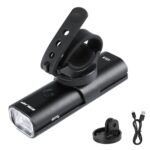 ESLNF Faro delantero para bicicleta de montaña, resistente al agua, de aluminio, con carga USB, para bicicleta de carretera, equipo de ciclismo, Bike Headlight