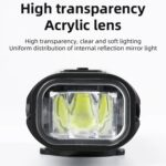 ESLNF Faro delantero para bicicleta de montaña, resistente al agua, de aluminio, con carga USB, para bicicleta de carretera, equipo de ciclismo, Bike Headlight - Imagen 4