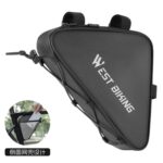 Bolsa triangular para manillar de bicicleta WEST BIKING, bolsa para herramientas y equipamiento de ciclismo
