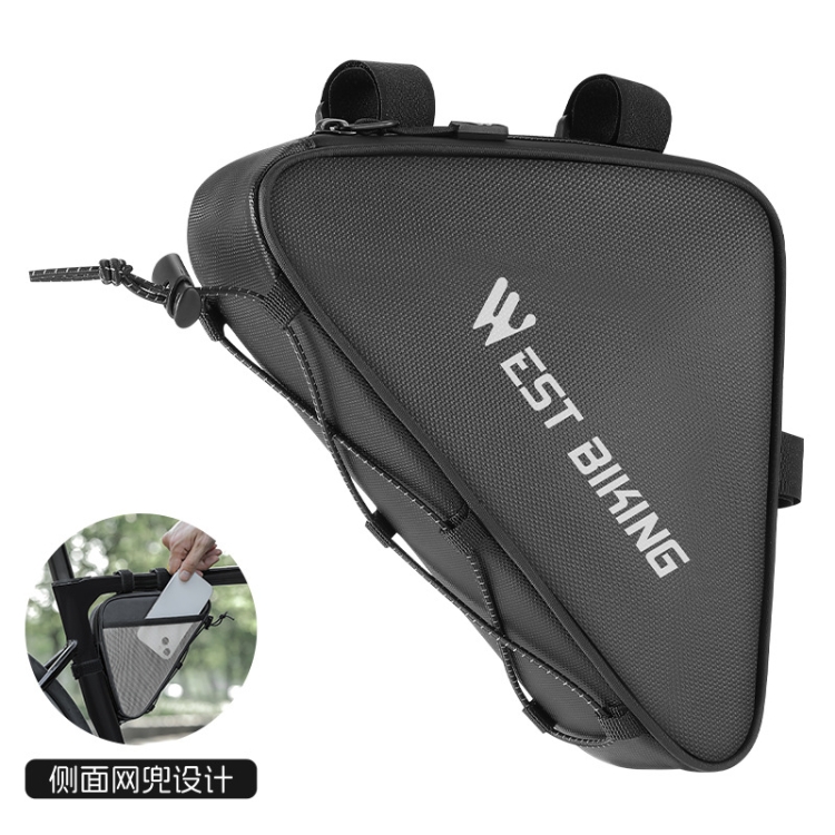 TBD0605255901A.jpg Bolsa triangular para manillar de bicicleta WEST BIKING, bolsa para herramientas y equipamiento de ciclismo - Imagen 1