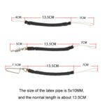 Amortiguador de tubo de látex a prueba de golpes con liberación de fuerza de horquilla de lanza, Triangular Pin Rope - Imagen 3