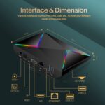 Reproductor de red R69PLUS Allwinner H728 Octa-Core ARM Cortex A55 Android 14, 2G+16G EU Plug - Imagen 3