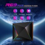 Reproductor de red R69PLUS Allwinner H728 Octa-Core ARM Cortex A55 Android 14, 2G+16G EU Plug - Imagen 4