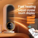 Calentador eléctrico inteligente de escritorio con calefacción de cerámica PTC E68S de 1200 W, EU Plug - Imagen 2