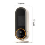 Calentador eléctrico inteligente de escritorio con calefacción de cerámica PTC E68S de 1200 W, EU Plug - Imagen 3