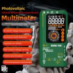 Termómetro infrarrojo multímetro fotovoltaico con pantalla colorida inteligente, V30 (Green) - Imagen 3