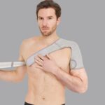 Protector de hombros deportivo de alta elasticidad, chaleco fino y cálido para hombros, M Left