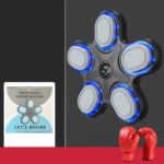 Máquina de boxeo con música Bluetooth inteligente, equipo de entrenamiento de reacción, With Adult Gloves