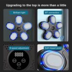 Máquina de boxeo con música Bluetooth inteligente, equipo de entrenamiento de reacción, With Adult Gloves - Imagen 4