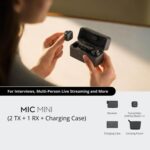 Original 2 TX + 1 RX + Estuche de carga para DJI Mic Mini - Imagen 2