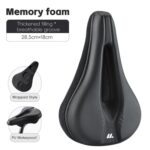 Funda de cojín de asiento suave de cuero PU con esponja gruesa para bicicleta WEST BIKING - Imagen 2