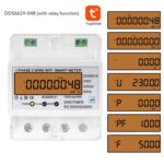 Medidor de energía monofásico Tuya WiFi CA 220 V, SINOTIMER DDS6619-048 80A With Switch - Imagen 2
