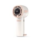 Ventilador portátil USB de mano pequeño con pantalla digital de alta velocidad de 100 velocidades