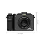 Cámara digital FSD-X9 con estabilizador de imagen electrónico, zoom 18X, 4K HD, 3,0 pulgadas y wifi, FSD-X9 (Black), FSD-X9 (White) - Imagen 2