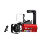 Cámara de vídeo digital con visión nocturna colorida, WiFi HD 4K, sin luz, Red 4pcs /Set