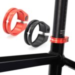 Abrazaderas de tija de sillín con bloqueo de aluminio para bicicleta de montaña y carretera, accesorios de anillo de abrazadera de tija de sillín - Imagen 2
