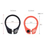 Abrazaderas de tija de sillín con bloqueo de aluminio para bicicleta de montaña y carretera, accesorios de anillo de abrazadera de tija de sillín - Imagen 3