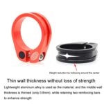 Abrazaderas de tija de sillín con bloqueo de aluminio para bicicleta de montaña y carretera, accesorios de anillo de abrazadera de tija de sillín - Imagen 4