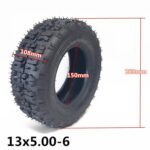 13 x 5.00-6 Beach Bike Thickened Anti-Skid Tire Accessories, Outer Tire - Imagen 4