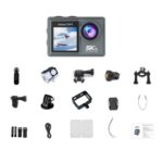 5K Action Camera Anti-Shake Outdoor HD Shooting Cycling Recorder Under Dive Camera, M40TRW With Touch Screen + Integrated Remote-Controlled Microphone