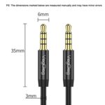 VegGieg 3.5mm Male To Male Aux Audio Cable Phone Computer Car Earphone Listening Audio Connection Cable, 3m - Imagen 2