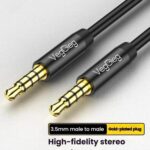 VegGieg 3.5mm Male To Male Aux Audio Cable Phone Computer Car Earphone Listening Audio Connection Cable, 2m - Imagen 4