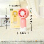 Handheld Rechargeable Fan Outdoor Camping Cooling Fan With Phone Holder Base - Imagen 3