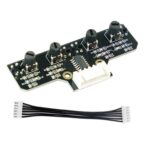 Yahboom 4 Channel Infrared Tracking Sensor Module For Smart Car Robot, Module+ 6Pin Cable