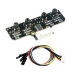 Yahboom 4 Channel Infrared Tracking Sensor Module For Smart Car Robot, Module+DuPont Cable