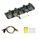 Yahboom 4 Channel Infrared Tracking Sensor Module For Smart Car Robot, With DuPont Cable+16mm Copper Column