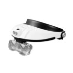 Dual LED Light Elderly Reading Head-Mounted Magnifying Glass With Replaceable Lenses For Repairing Presbyopic Glasses, 81001-G - Imagen 2