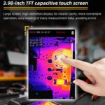 BSIDE SH9 Infrared Thermal Imaging Multimeter Touchscreen High-Definition Thermal Imaging Thermometer Electrical Floor Heating Inspection, Standard+Macro Lens+Flexible Coil - Imagen 4
