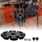 Soporte universal para micrófono con espacio para 8 micrófonos, compatible con la mayoría de trípodes., 8 Mic Storage
