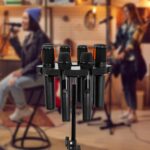 Soporte universal para micrófono con espacio para 8 micrófonos, compatible con la mayoría de trípodes., 8 Mic Storage - Imagen 2
