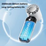 ZK03 Digital Display Cooling Fan USB Silent Handheld Cold Compress Fan - Imagen 4