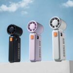 WH14 Handheld Digital Display Fan Outdoor Portable High Speed Fan - Imagen 2