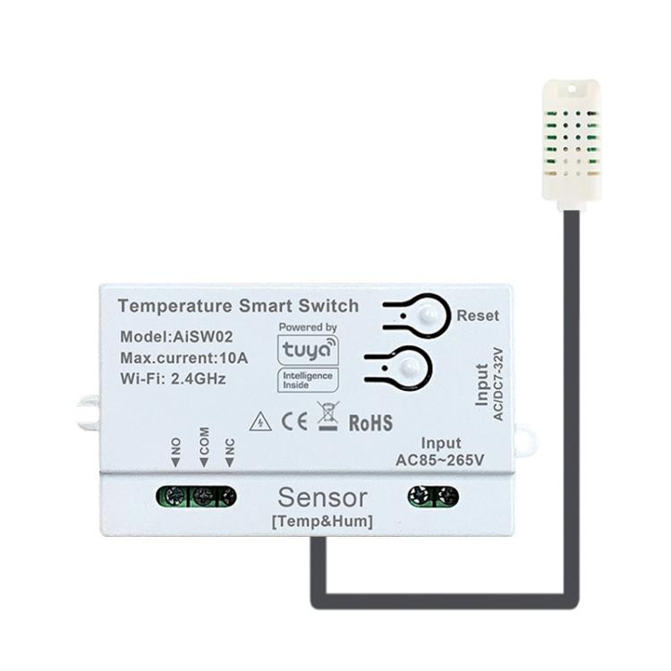 TBD0606224103.jpg Graffiti WIFI Temperature Dry Contact Switch Module APP Remote Control Switch, Supports Google / Alexa Voice, Humidity+Integrated 1m Cable - Imagen 1