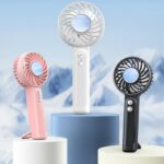WT25 Handheld Fan With Lanyard Clip USB Desktop Silent Rechargeable Fan - Imagen 2