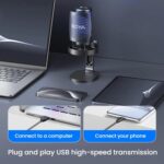 Condenser Microphone Computer Phone Recording Video Live Receiving Noise Reduction USB Mic, K3 - Imagen 2