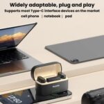 TELESIN Wireless Lavalier Microphone Noise-Canceling Magnetic Button Microphone - Imagen 3