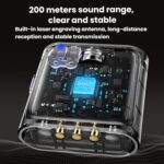TELESIN Wireless Lavalier Microphone Noise-Canceling Magnetic Button Microphone - Imagen 4
