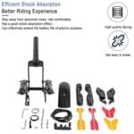 For Ninebot Max G30 Electric Scooter Conversion Front Shock Absorber Aluminum Clad Front Suspension Fork With Fenders - Imagen 2