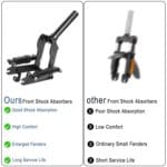For Ninebot Max G30 Electric Scooter Conversion Front Shock Absorber Aluminum Clad Front Suspension Fork With Fenders - Imagen 4