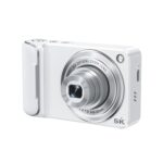 DC309X 6x Optical Zoom Digital Camera With 64MP & 5K Video 2.8-Inch Touch Screen, Front/Rear Dual Lens, US Plug White